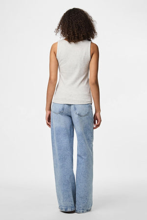 May Tank Top - Light Grey Melange