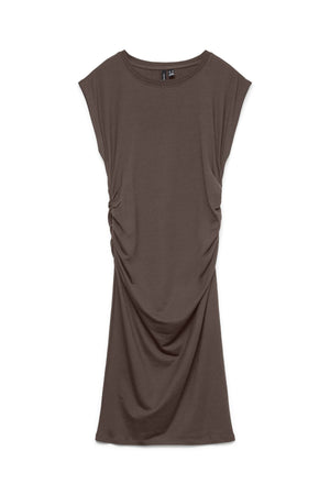 Ava Sarah Kort Klänning - Chocolate Martini