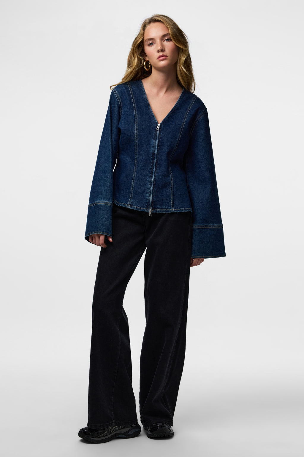 Flora Denimskjorta - Mörkblå Denim