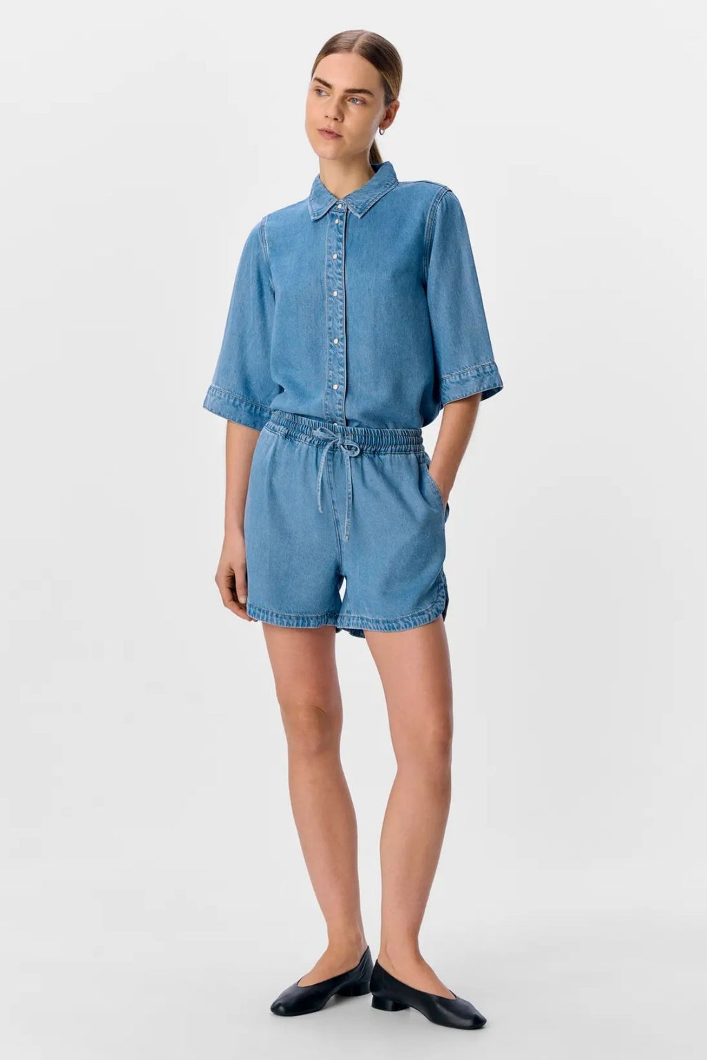 Frame Shorts - Ljusblå Denim