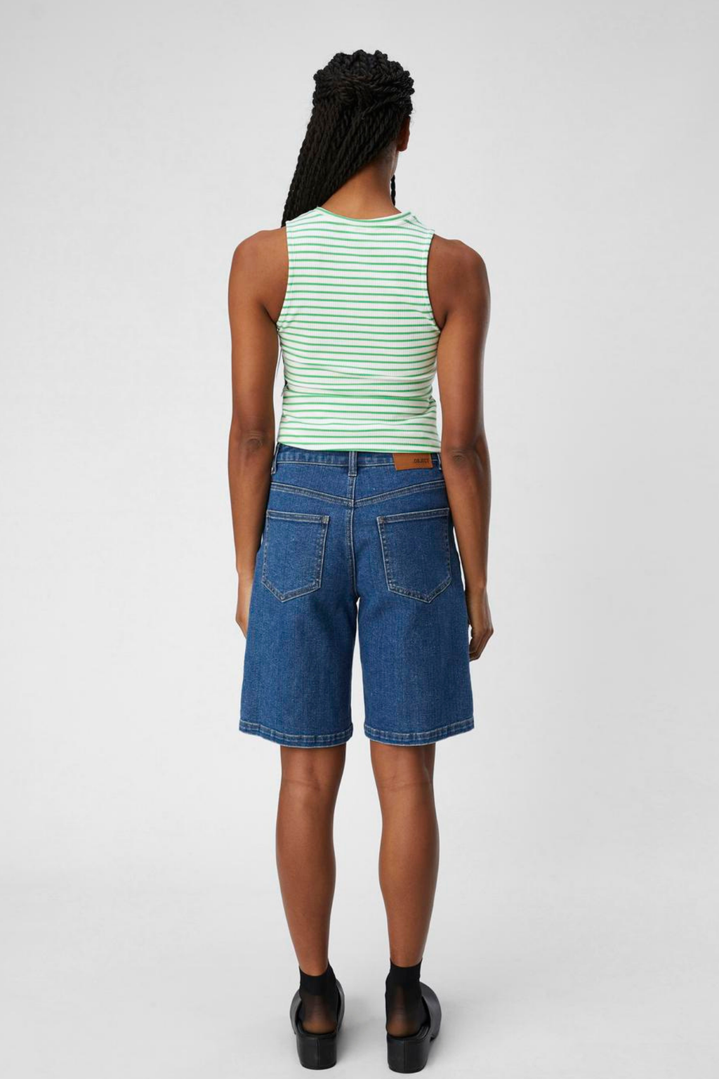 Carol Denim Shorts - Mellanblå Denim