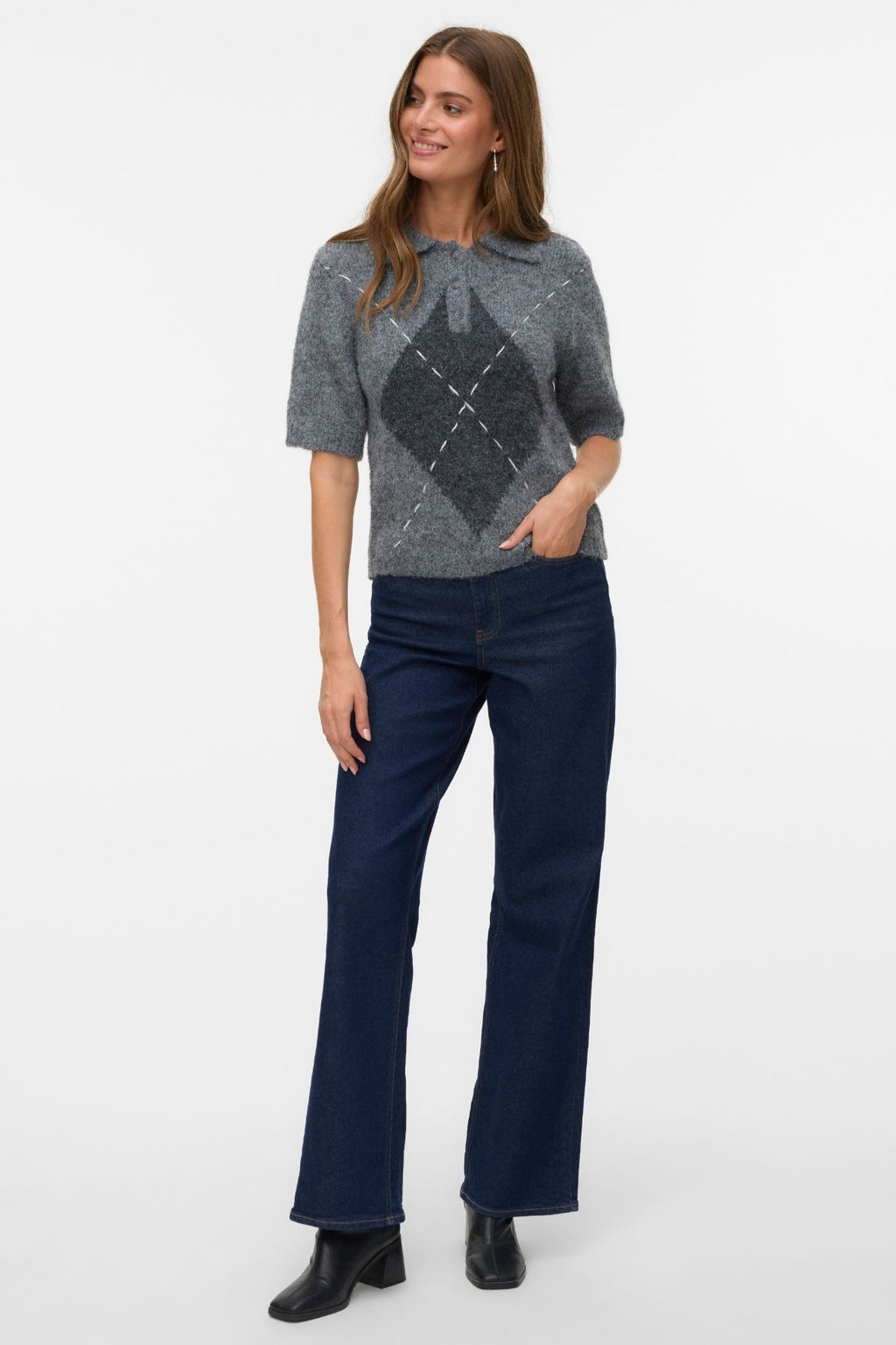 Bliss 2/4 Polotröja - Mellangråmelerad