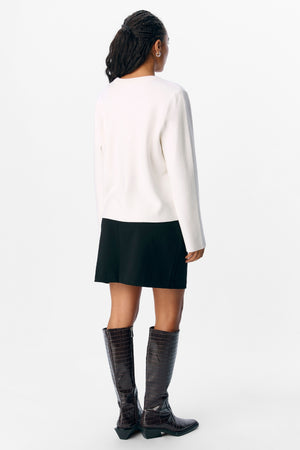 Reynard Rundhalsad Tröja - Cloud Dancer