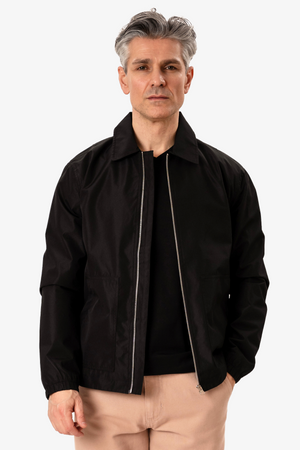 Short Zip Jacket - Svart
