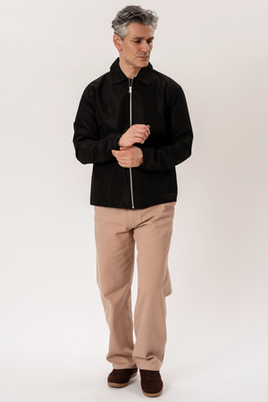 Short Zip Jacket - Svart