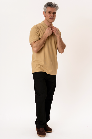 Basic Polo skjorta- Kaki