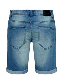 Performance Denim Shorts - Blå