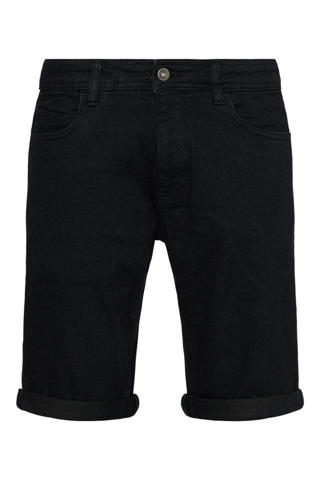 Performance Denim Shorts - Jet Black
