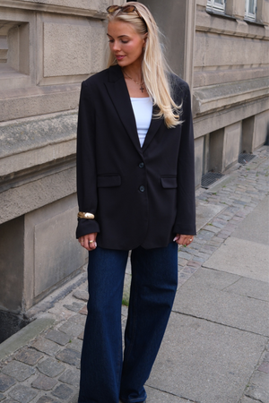 Klassisk fit Blazer - Marinblå