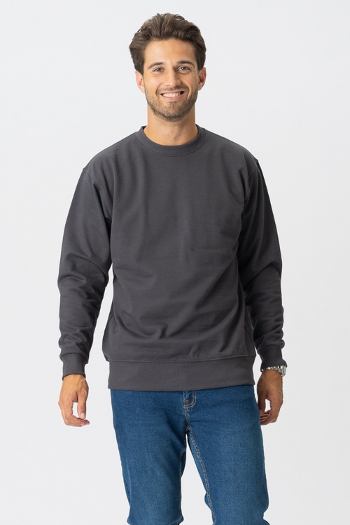 Basic Crewneck - Mörkgrå