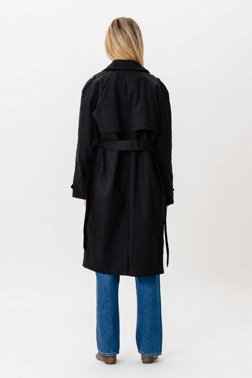 Linea trenchcoat - Svart