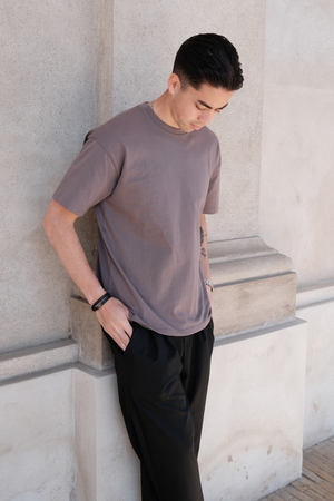 Heavy Boxfit Tee - Mörkgrå