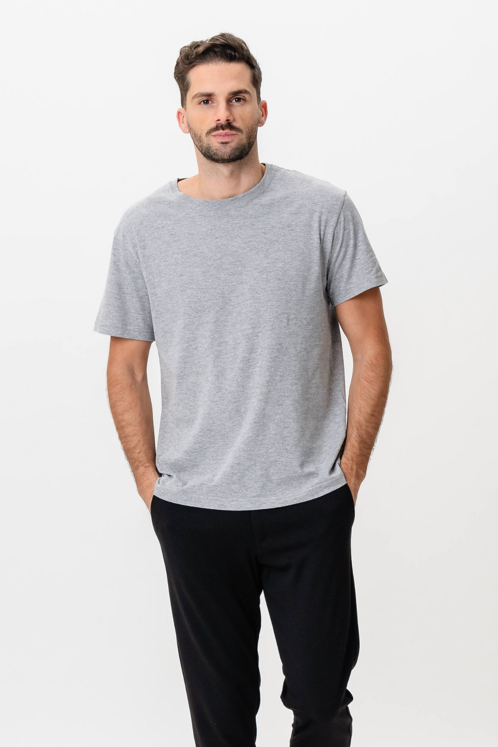 Basic Joy T-shirt - Oxfordgrå