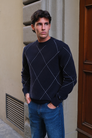 Isaac Ulltröja - Mörk Navy