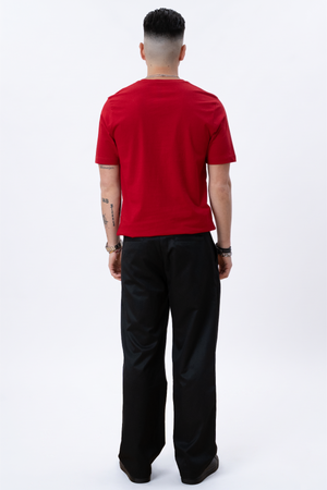 Basic V-neck Tee - Röd