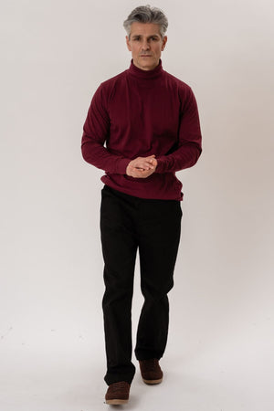 Turtleneck - Vinröd