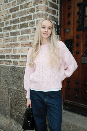 Emma Cable Knit - Candypink