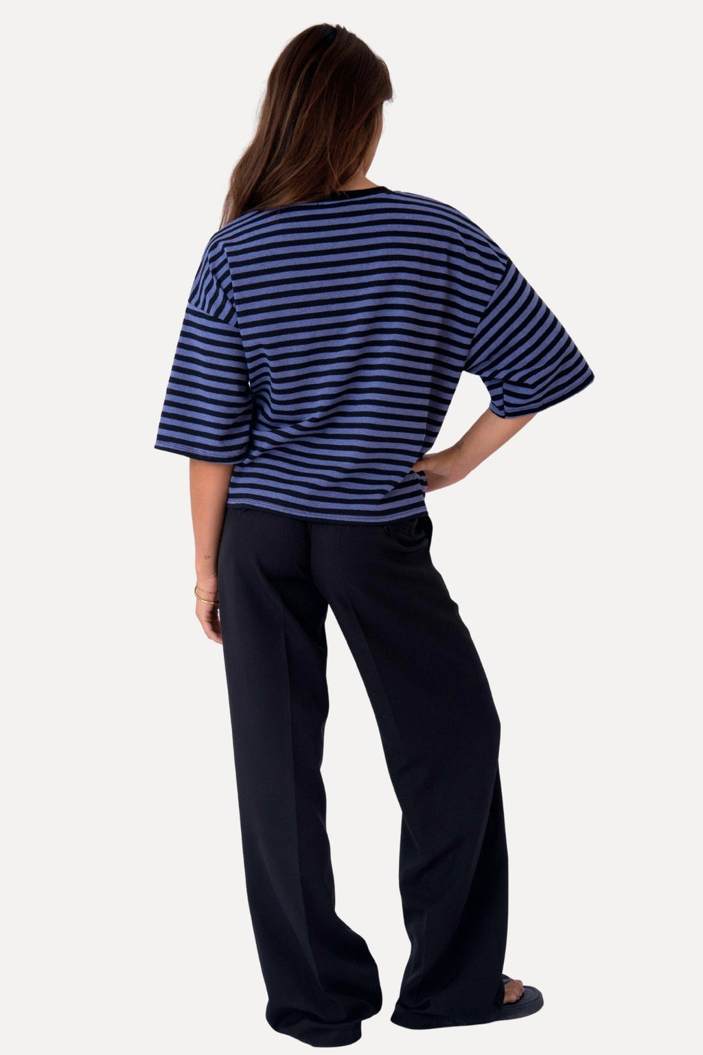 Zoe T-shirt - Svart/Denimblå