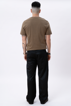 Basic V-neck Tee - Olivgrön