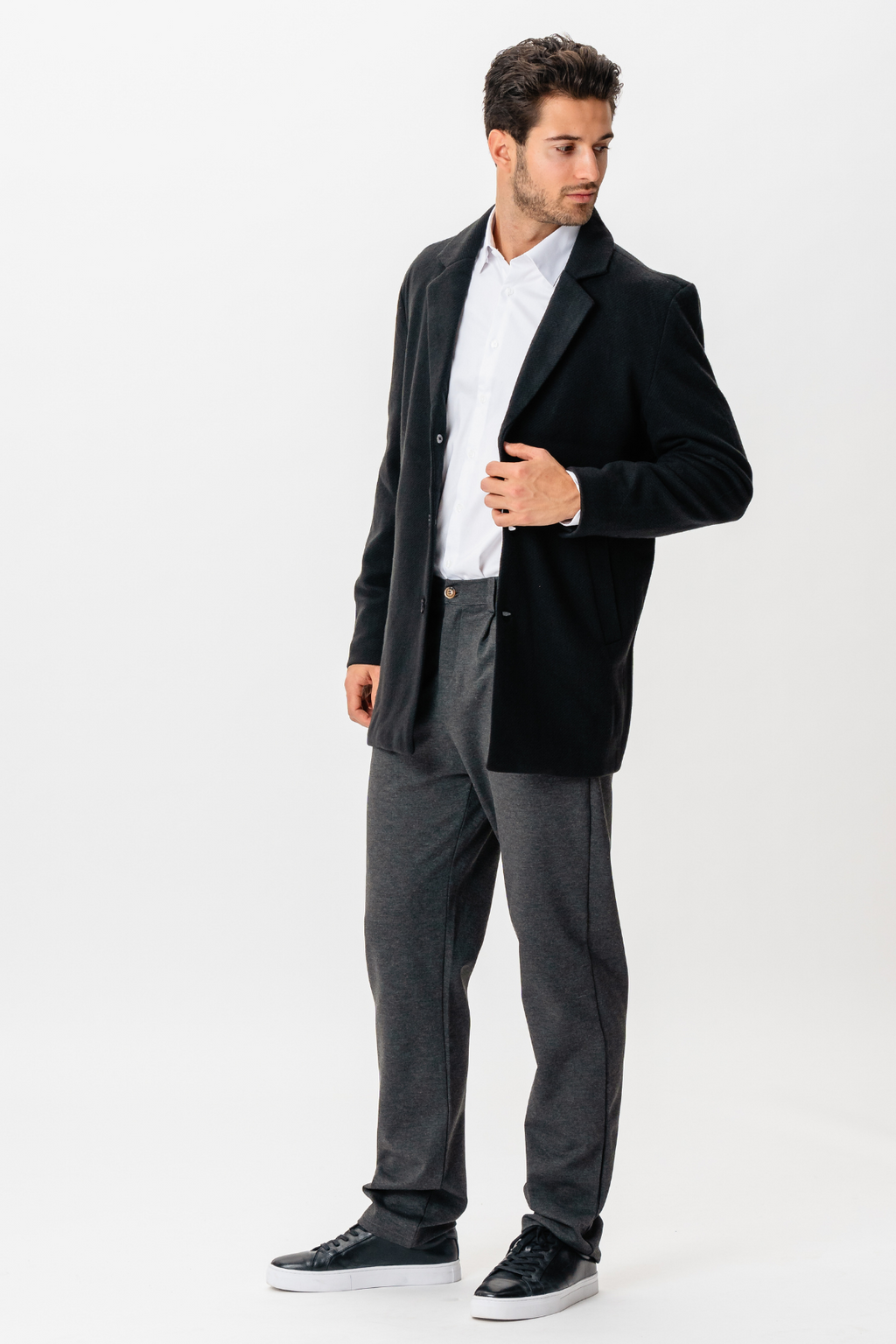 Klassisk kappa - Svart