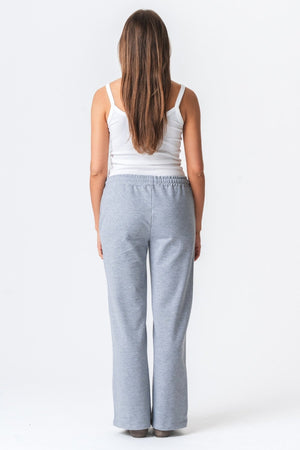 Sweatpants Wide - Grå Melerad