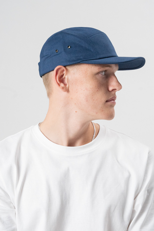 5 Panel Cap - Marinblå