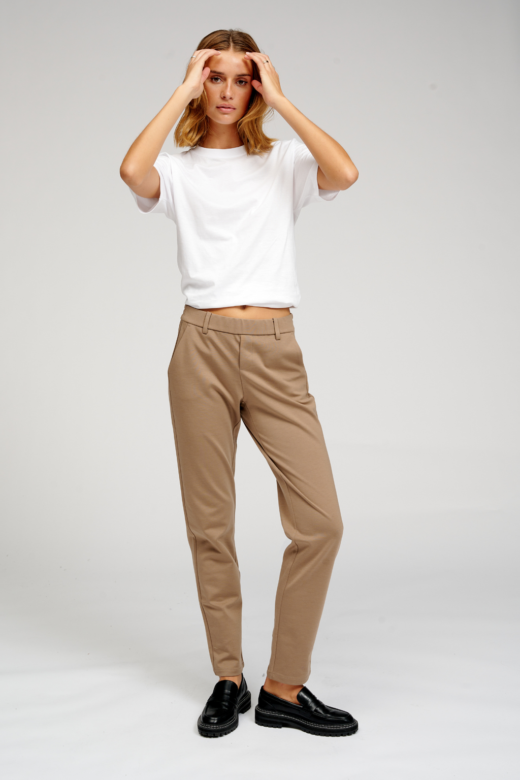 Haylie Pants - Mörk Beige