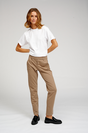 Haylie Pants - Mörk Beige