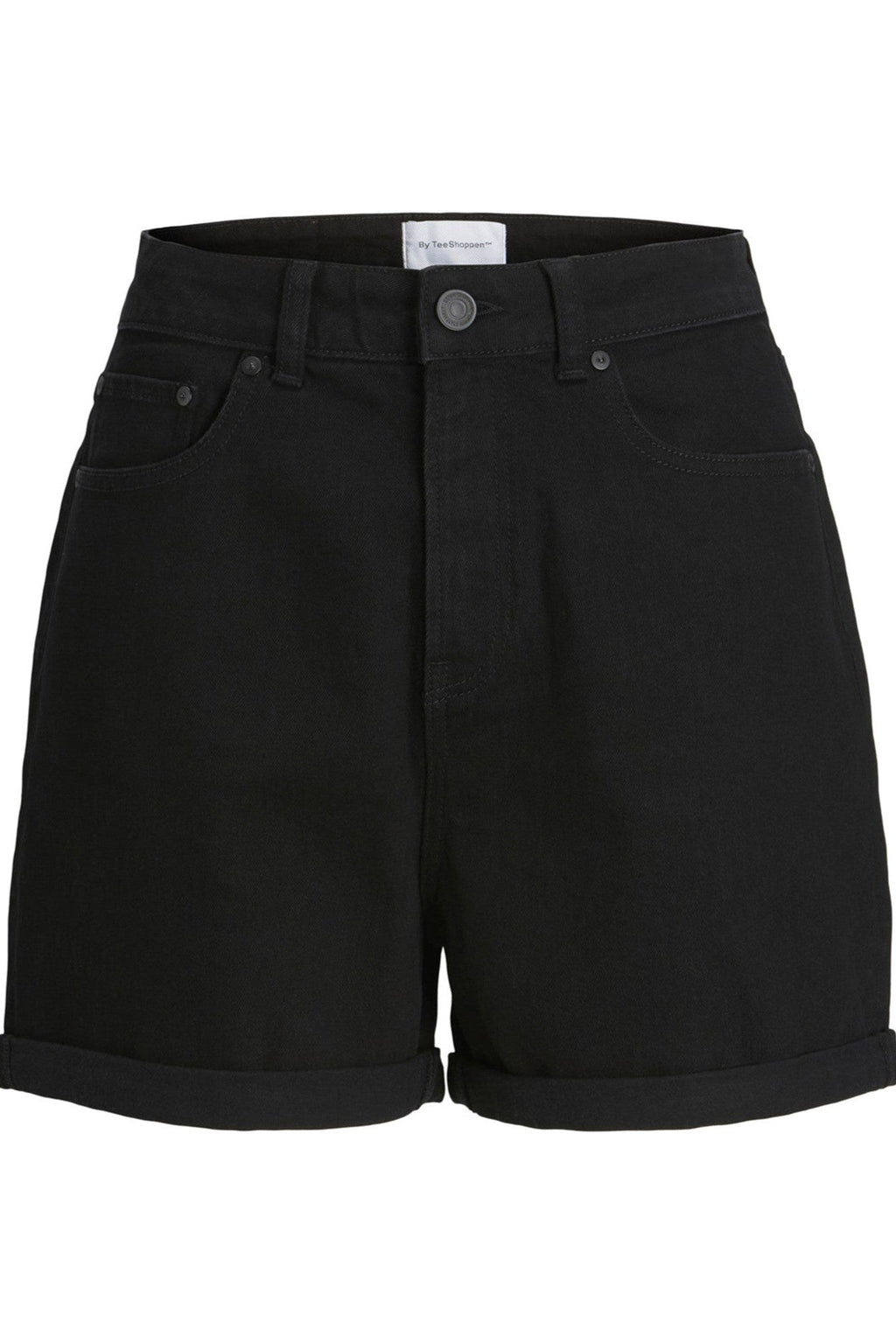 Denim Shorts - Black Denim