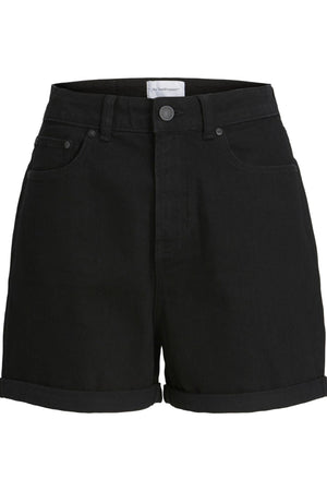 Denim Shorts - Black Denim
