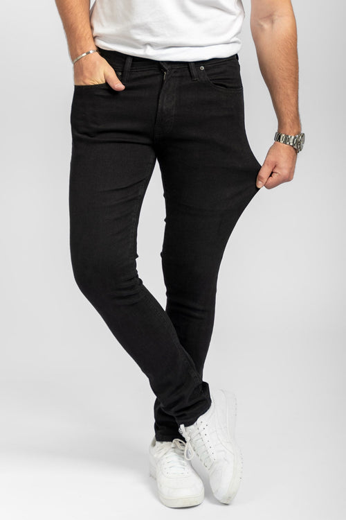 De Originale Performance Jeans (Slim) - Black Denim - TeeShoppen - Sort