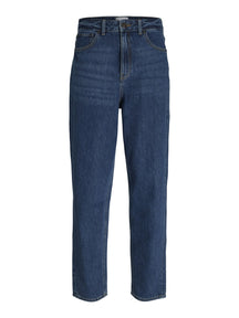 Performance Mom Jeans - Medium Blue Denim