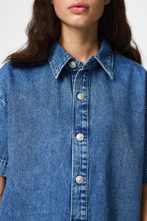 Sky A-Shape Denimklänning - Medium Blue Denim