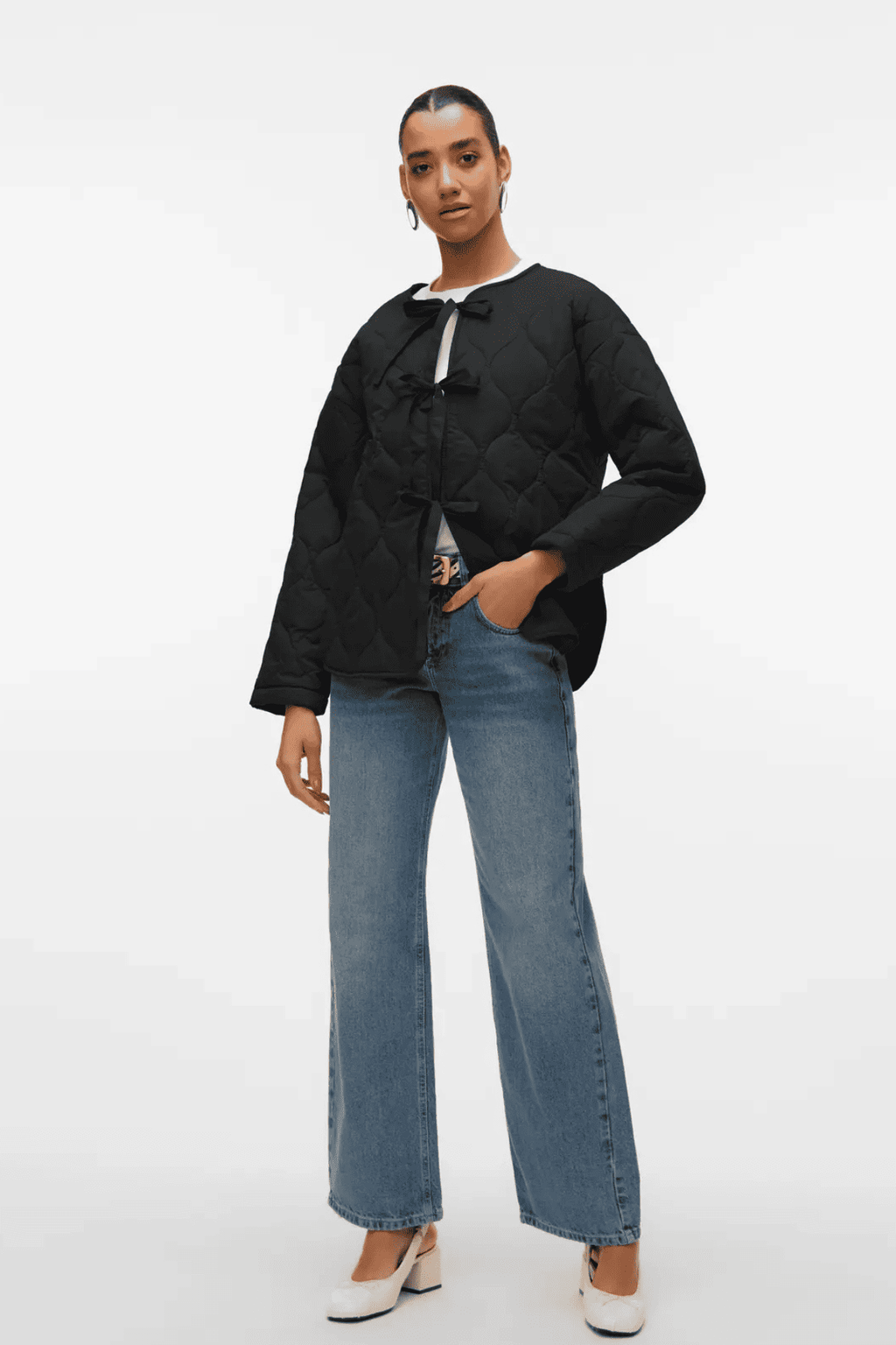 Sabine LS Quiltad Jacka - Svart