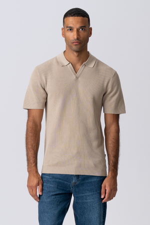 George Stickad Polo - Beige