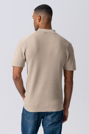George Stickad Polo - Beige