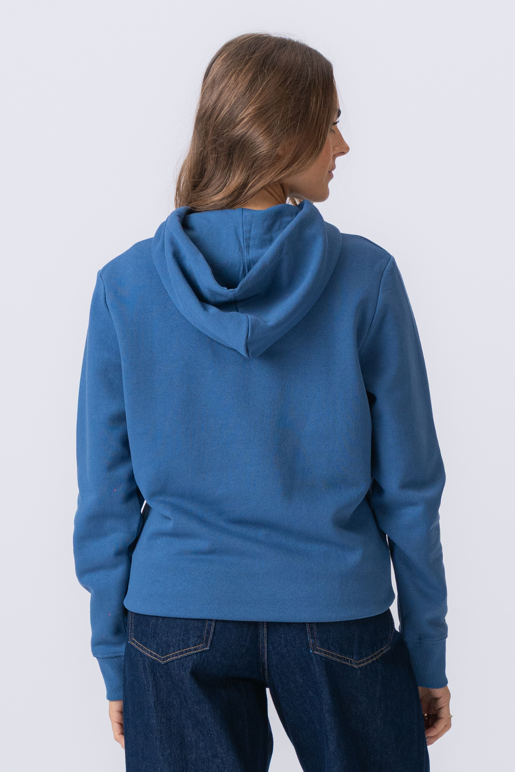 Sweatshirt Hoodie - Dovblå