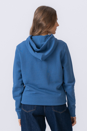 Sweatshirt Hoodie - Dovblå