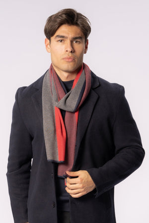 Scarf - Röd / Vit / Blå - Herr