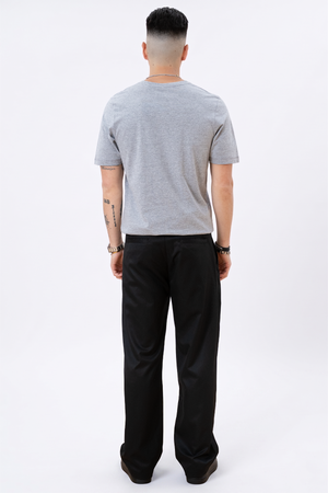 Basic V-neck Tee - Oxford Grå