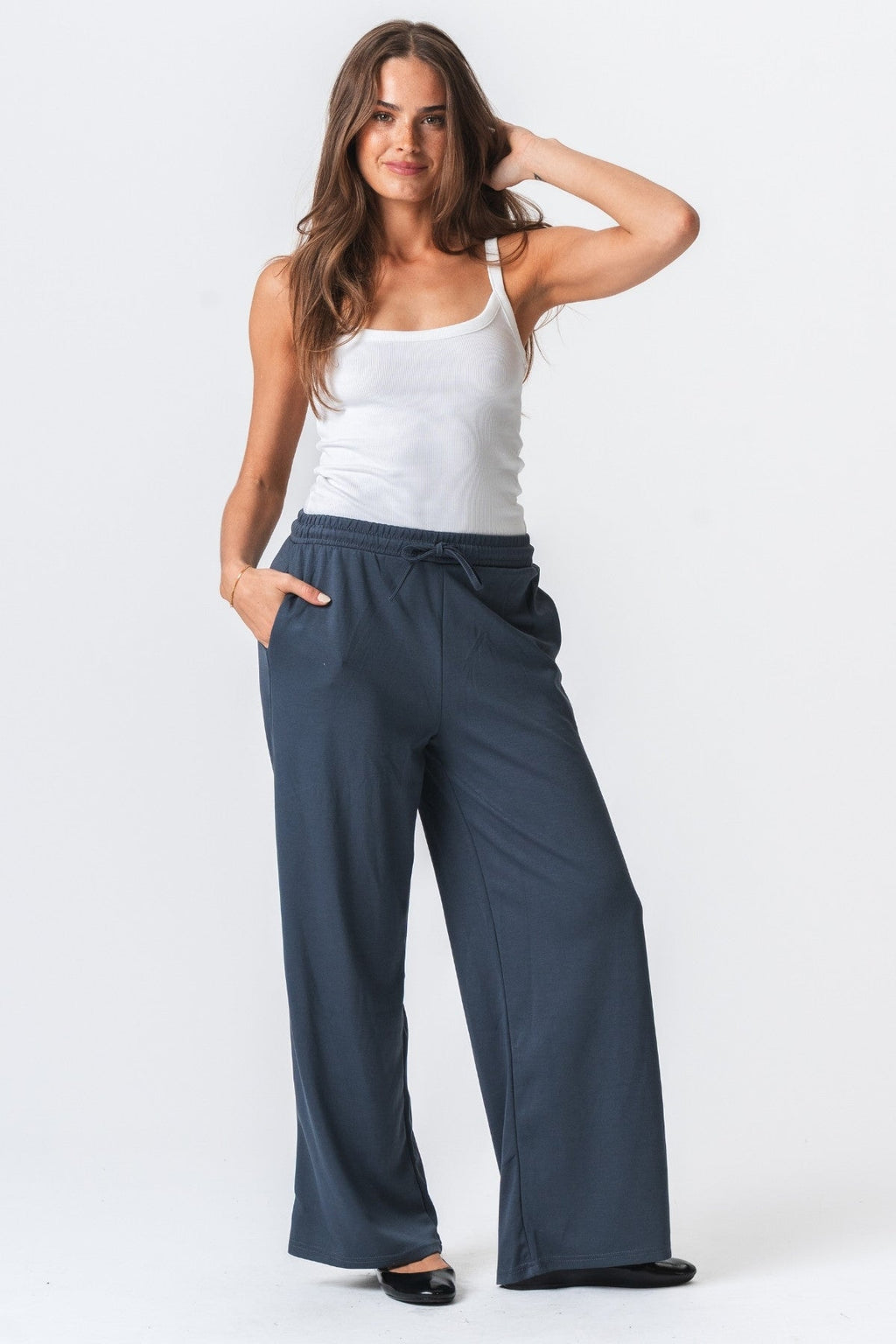 Leah Loose Pants - Grå
