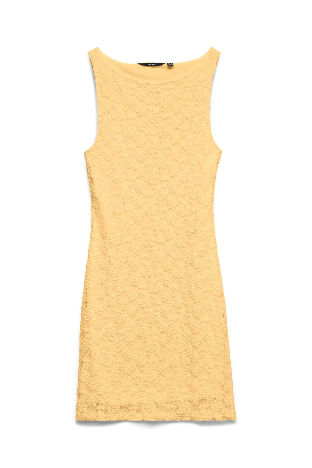Dolly Boat Neck Kort Klänning - Golden Haze