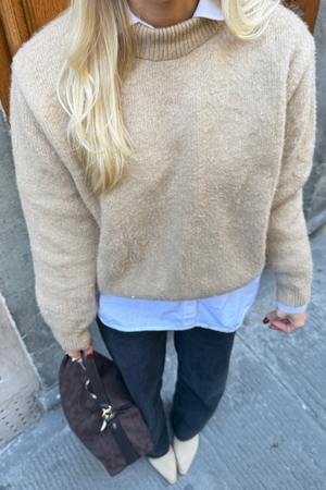 Hazel Stickad Tröja - Ecru