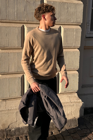 Pullover Rundhals - Sand