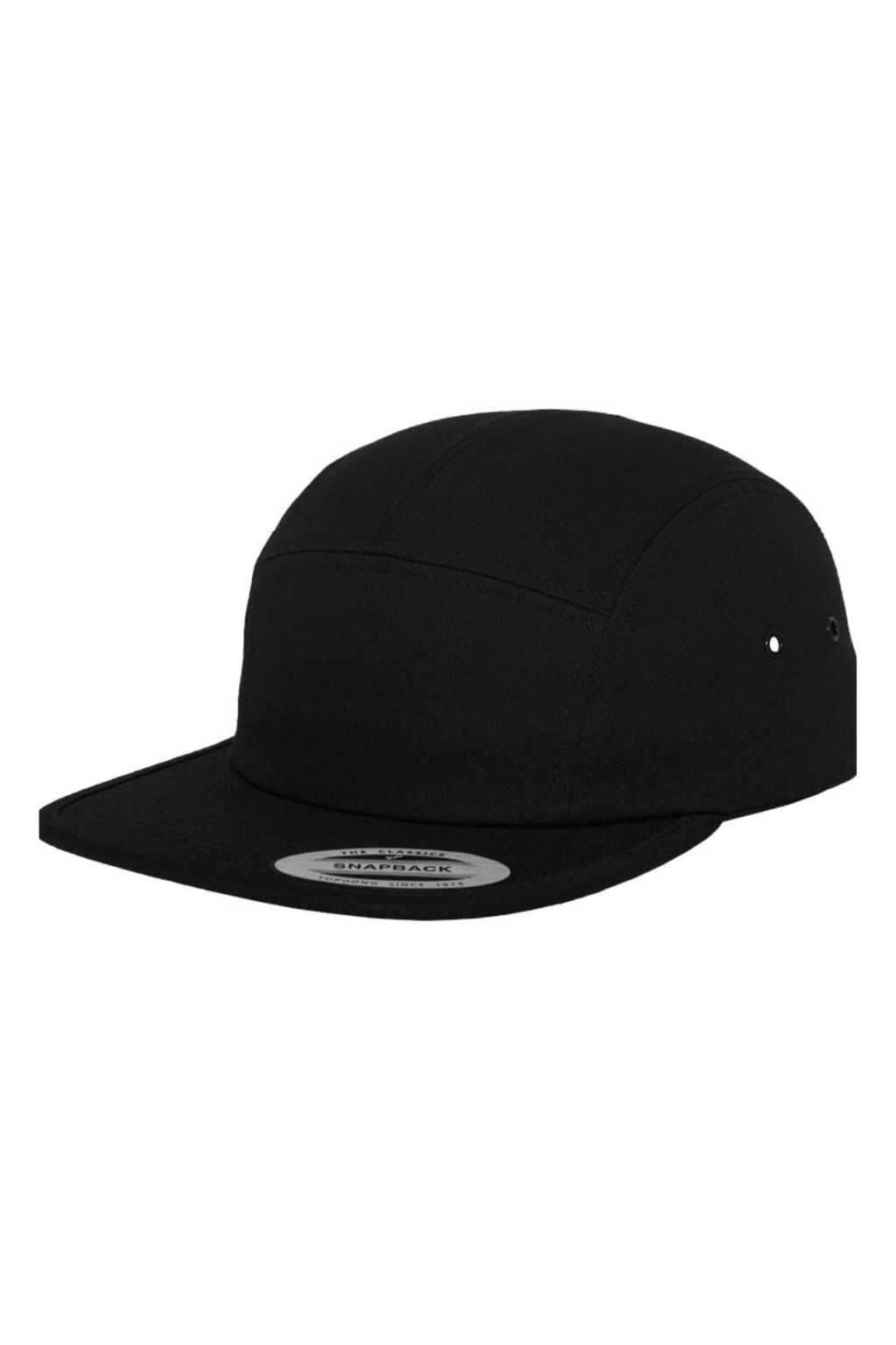5 Panel Cap - Svart