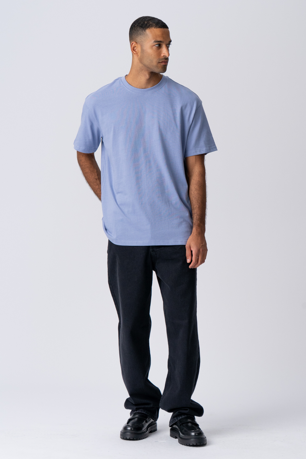 Heavy Oversized T-shirt - Viola Blå