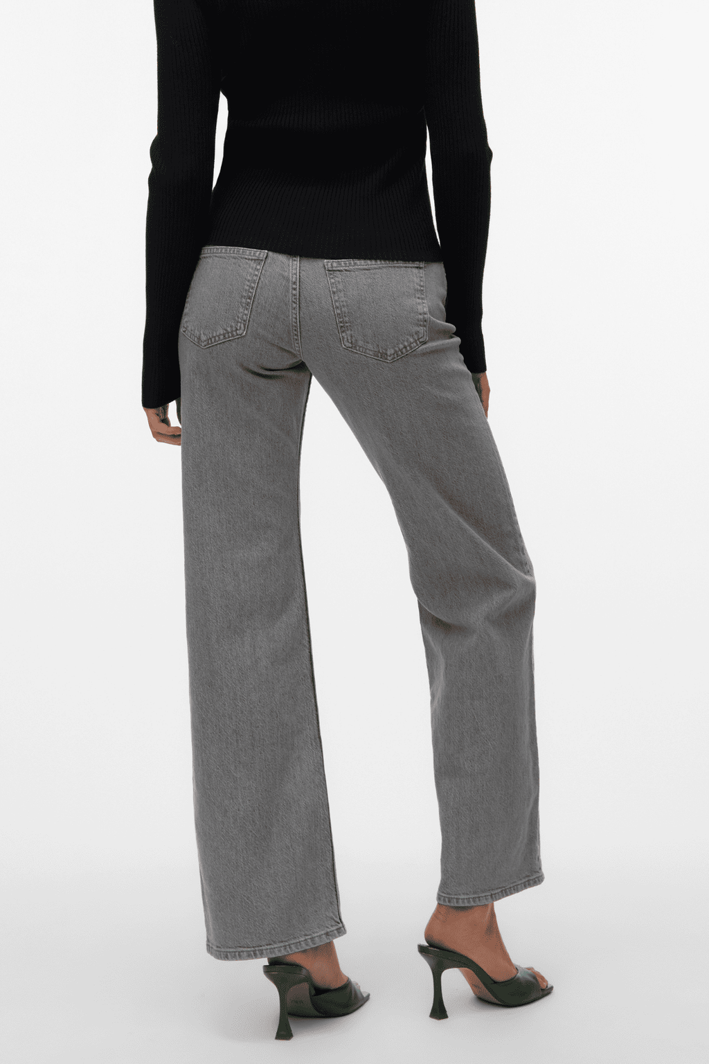 Alexis Lågmidjade Jeans i Denim - Ljusgrå Denim