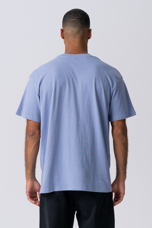 Heavy Oversized T-shirt - Viola Blå