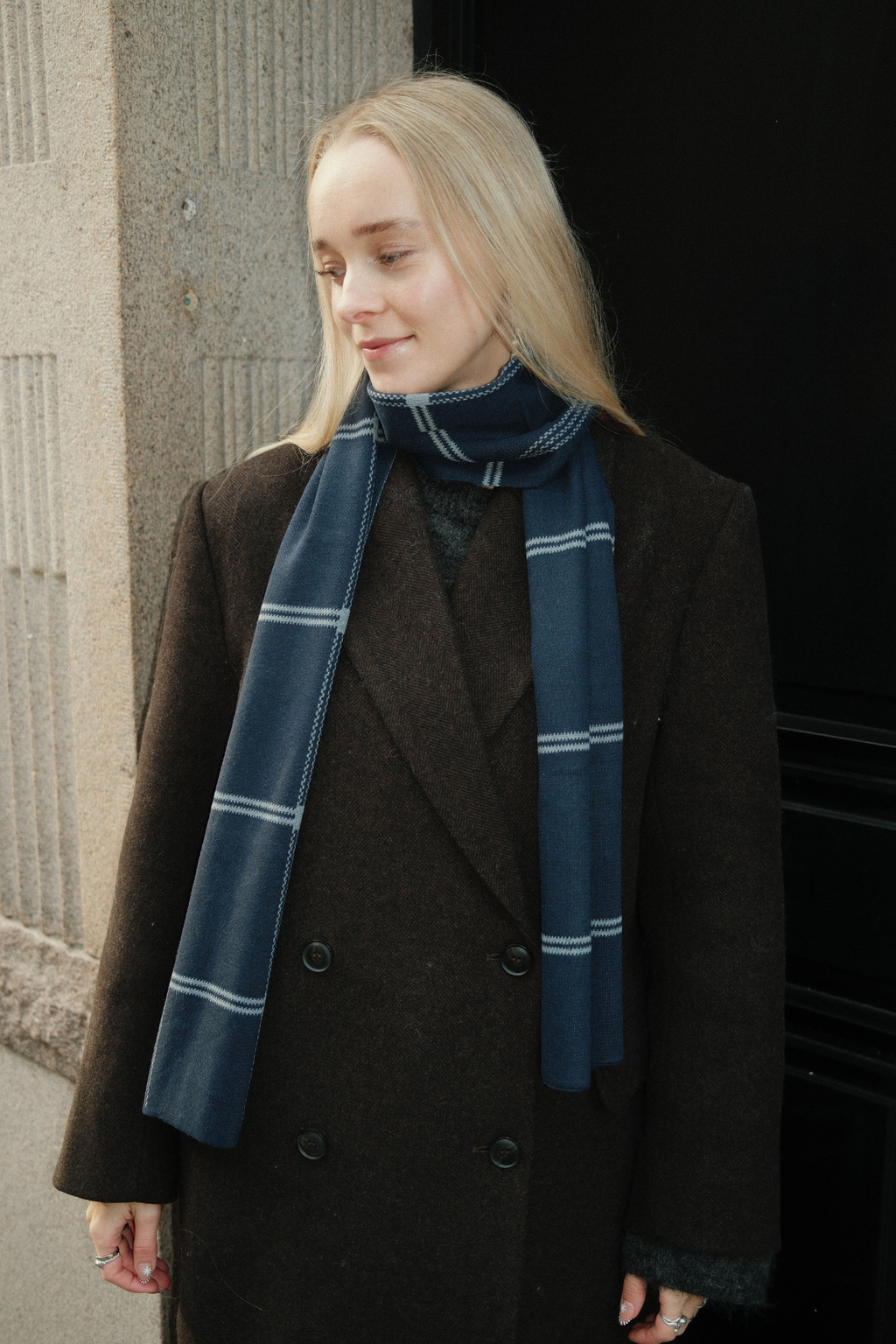 Halsduk - Navy Stripes