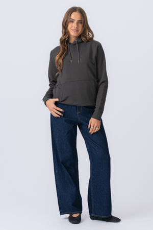 Sweatshirt Hoodie - Mörkgrå